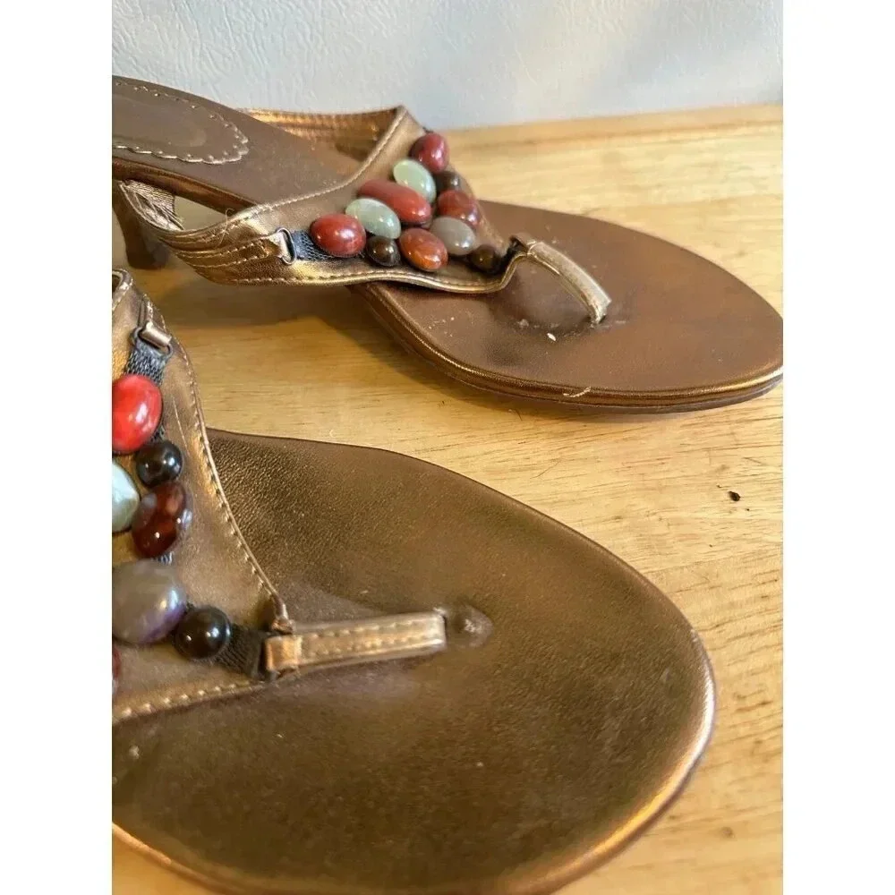 Women’s size 9 stone Heeled  Sandals